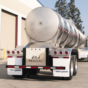Stock 6500 Gallon Stainless Steel Double Conical Tandem Axle Wine Semi