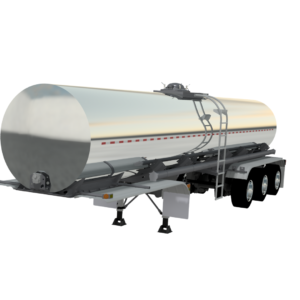 6,000 Gallon Stainless Steel Tri Axle Milk Tank Trailer