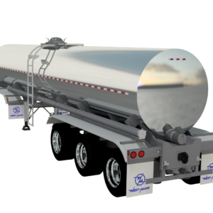 6,000 Gallon Stainless Steel Tri Axle Milk Tank Trailer