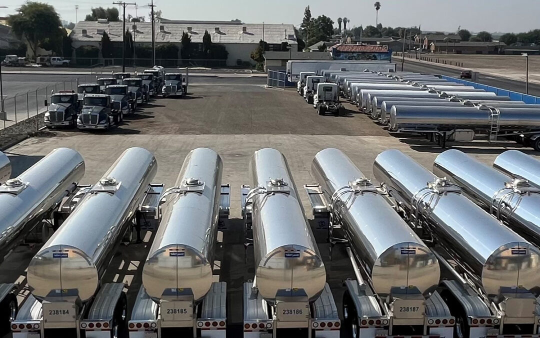 10 Shiny New 6,700 Gallon Milk Tank Trailers Delivered to Fresh Fleet